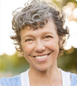 woman smiling