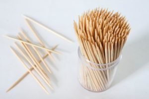 a container of toothpicks