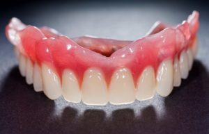 a denture sitting on a countertop